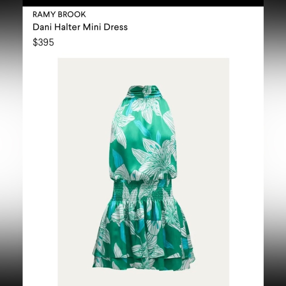 RAMY BROOK NEW
Dani Halter Mini Dress Size XXL